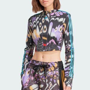 NWT FARM RIO x ADIDAS Crop Long Sleeve Training Shirt Women’s SZ XS #JL8649